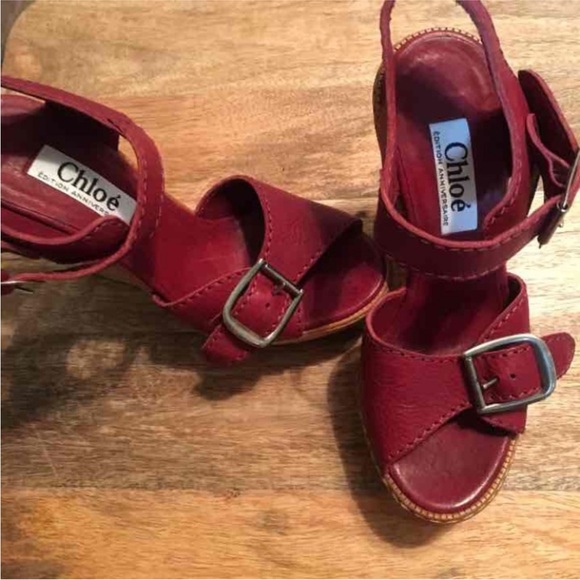 Chloe Wedge Sandals - Picture 2 of 4